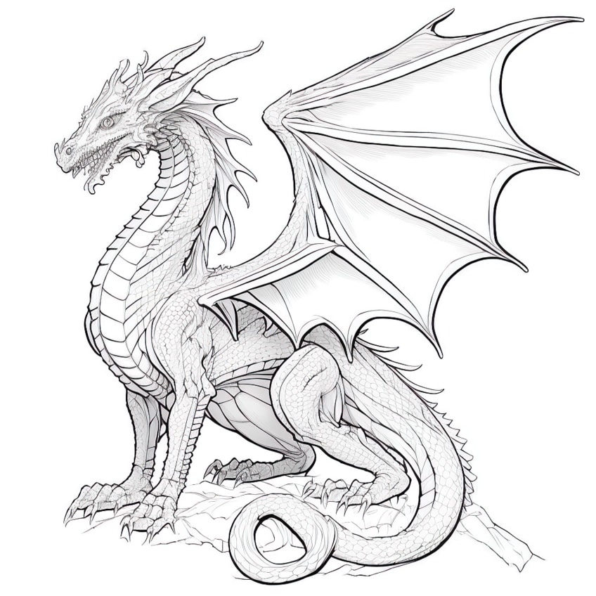 Dragon coloring pages