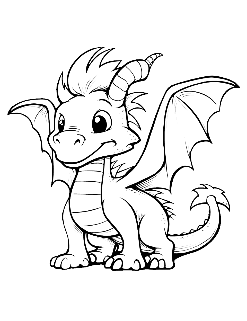 Dragon coloring pages free printable sheets