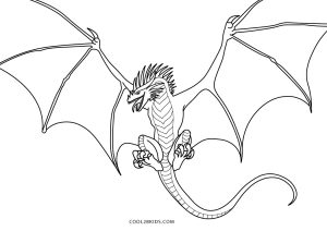 Printable dragon coloring pages for kids