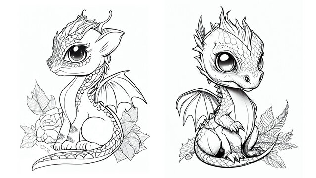Dragon coloring pages images â browse photos vectors and video