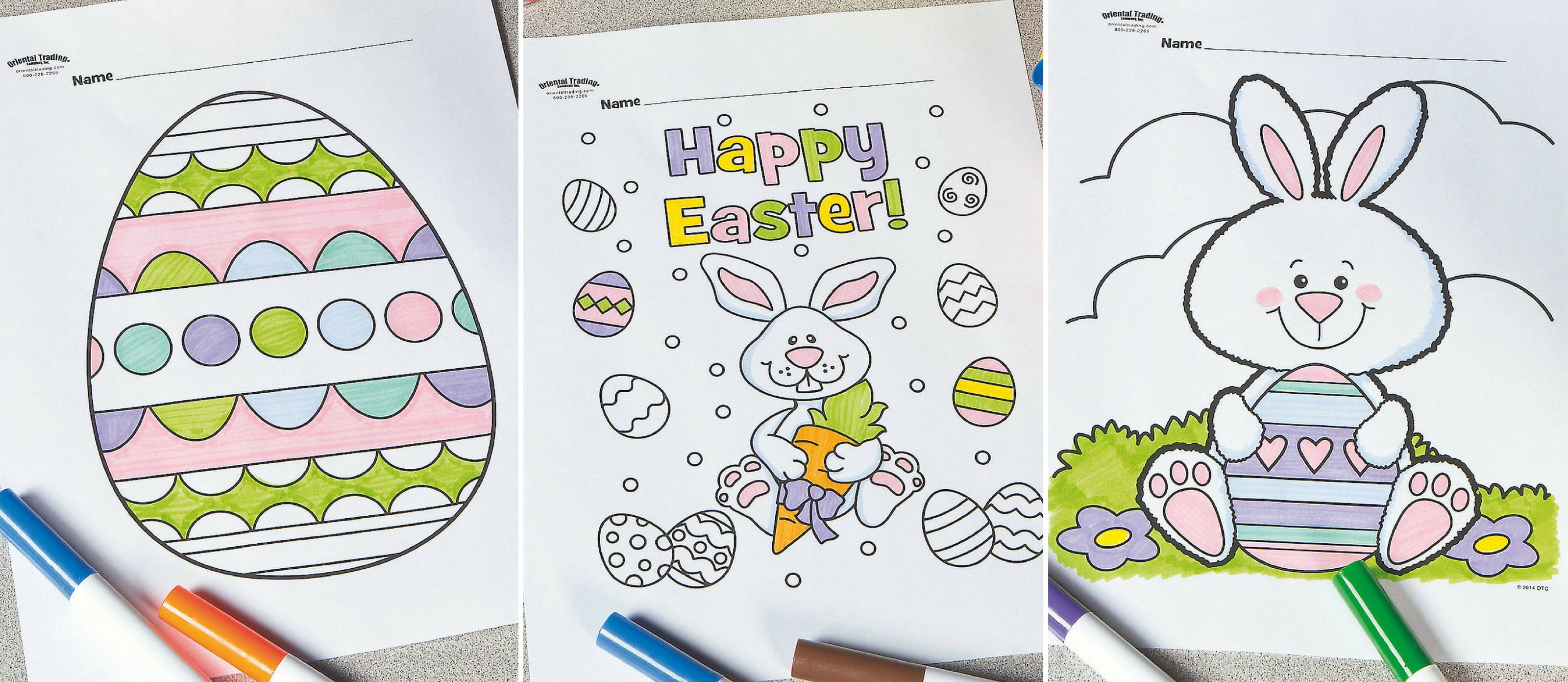 Free printable easter coloring pages