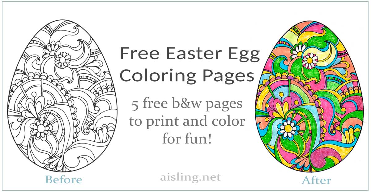 Free coloring pages for easter