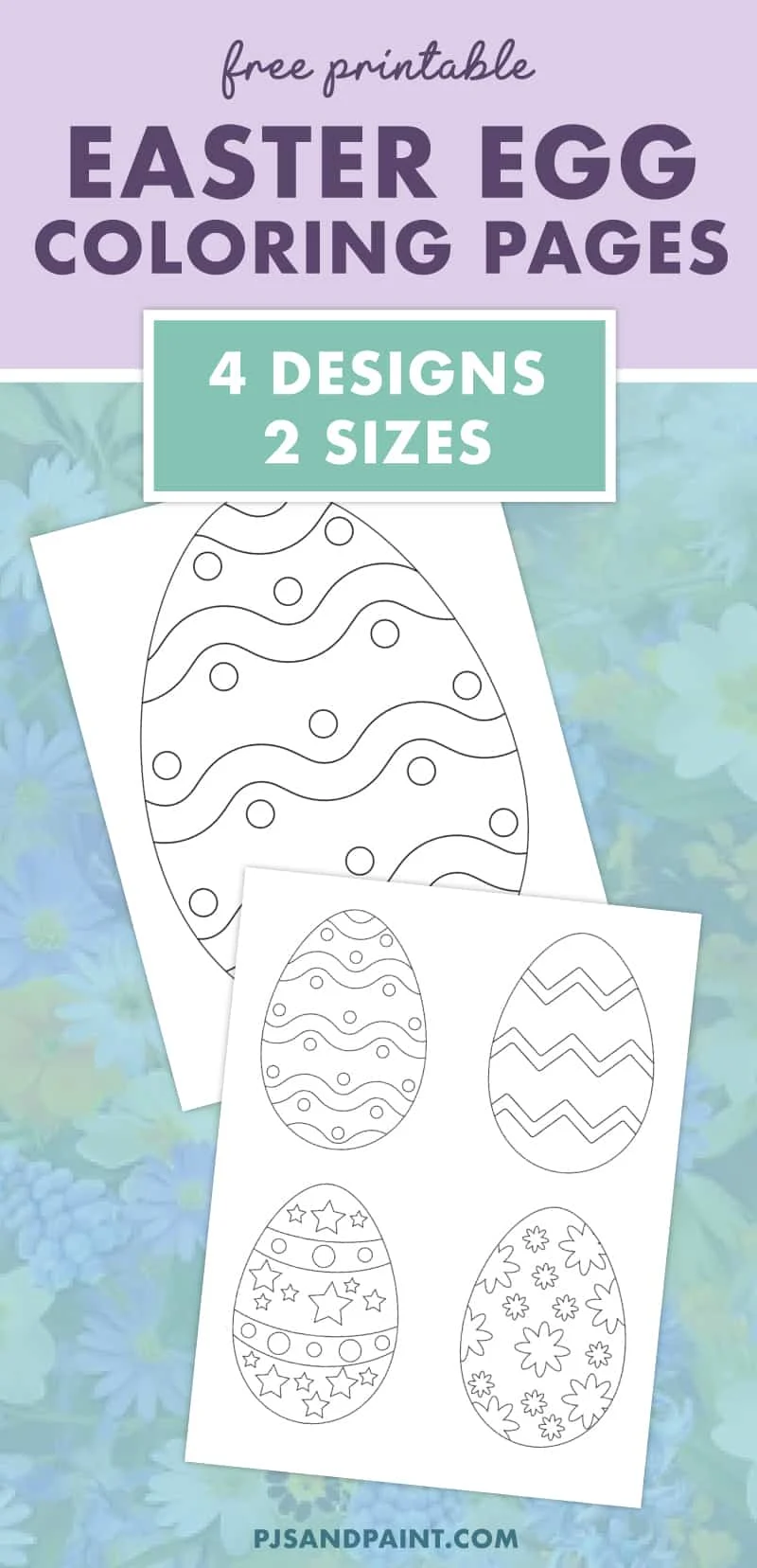 Free printable easter egg coloring pages