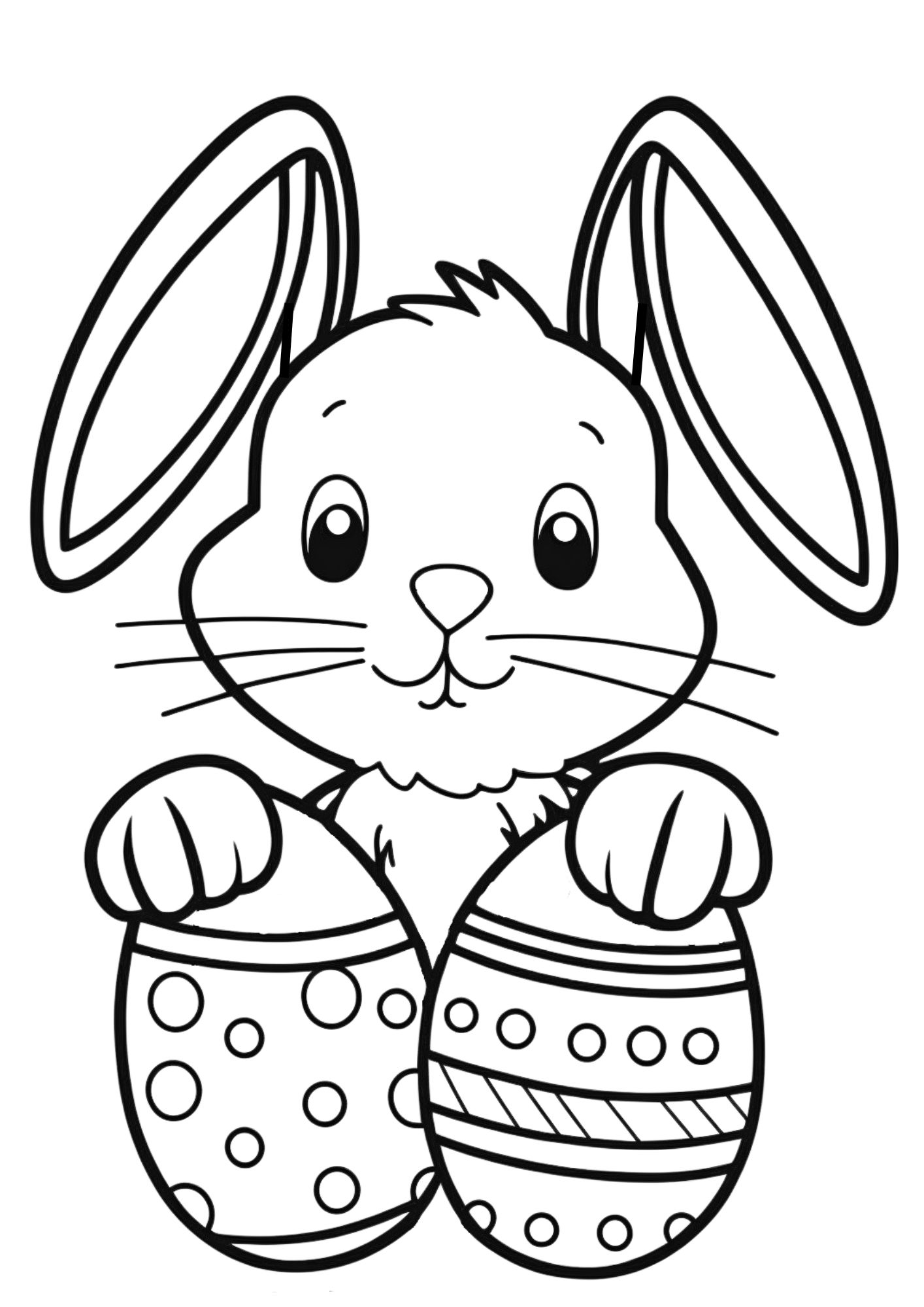 Free printable easter egg coloring pages for kids and adults to enjoy