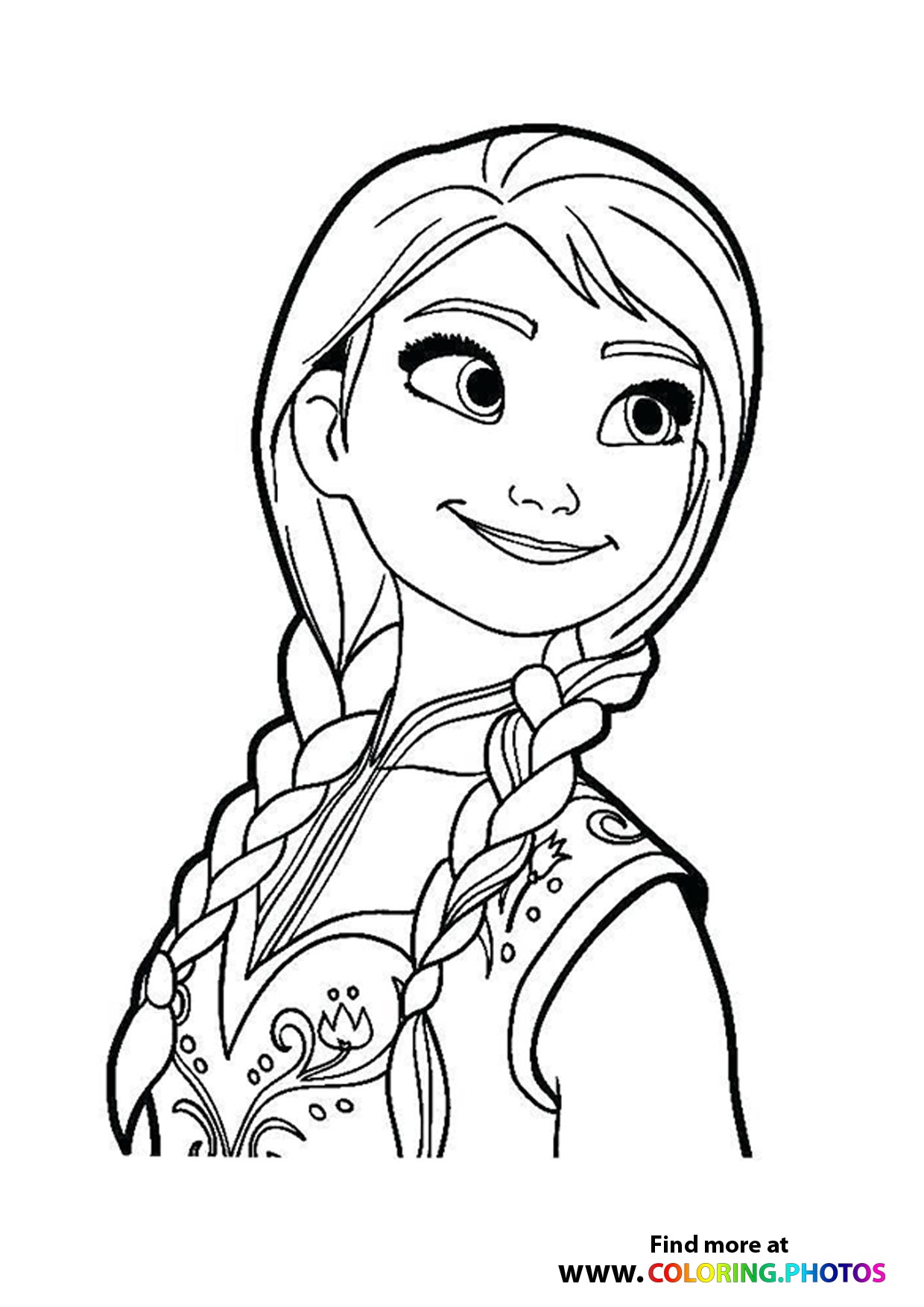 Frozen anna smiling