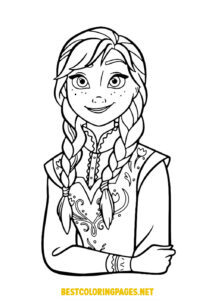 Frozen coloring pages