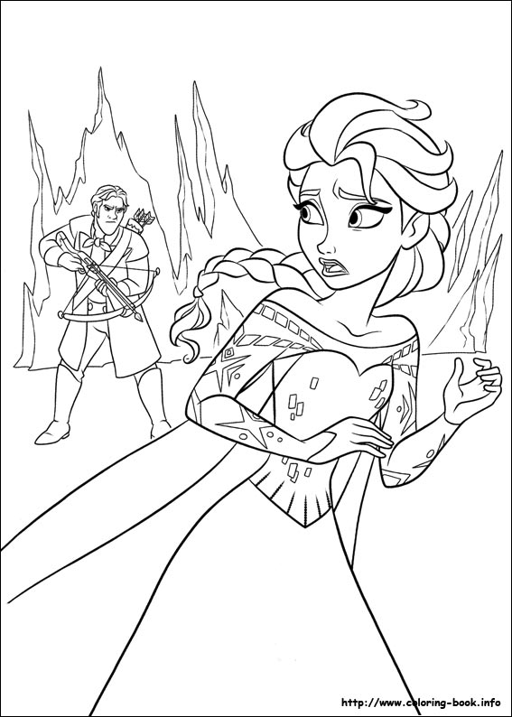 Frozen coloring picture