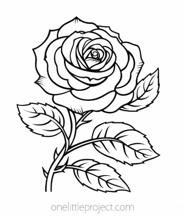 Flower coloring pages free printable flower coloring sheets