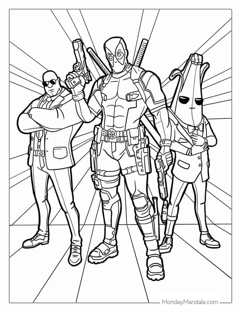 Fortnite coloring pages free pdf printables