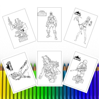 Dynamic duo to squads fortnite coloring pages for all gamers tpt