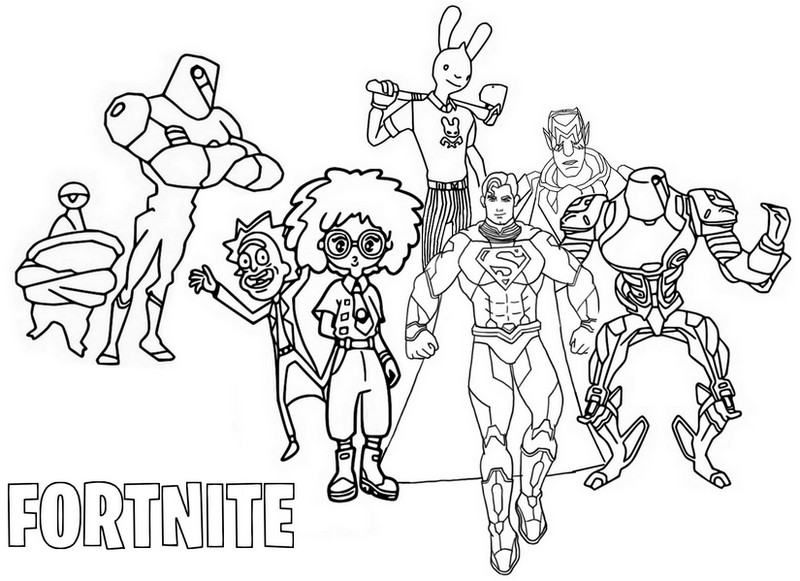 Coloring pages fortnite season invasion