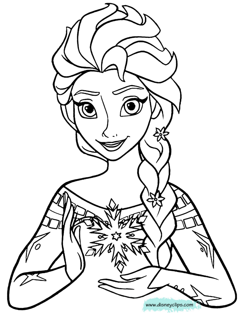 Printable frozen coloring pages