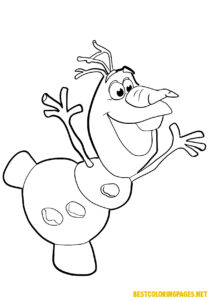 Frozen coloring pages