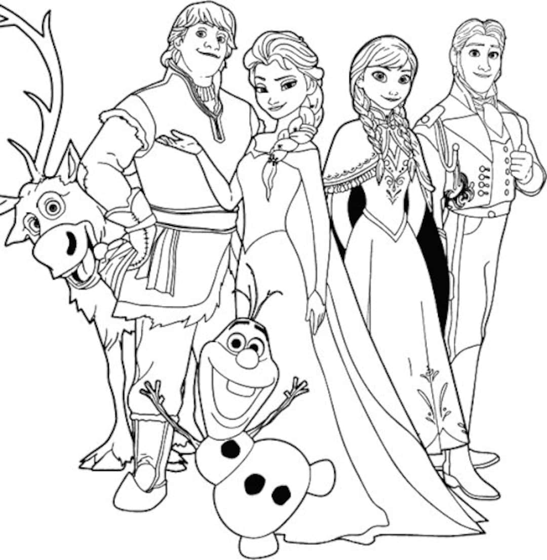 Frozen colouring book