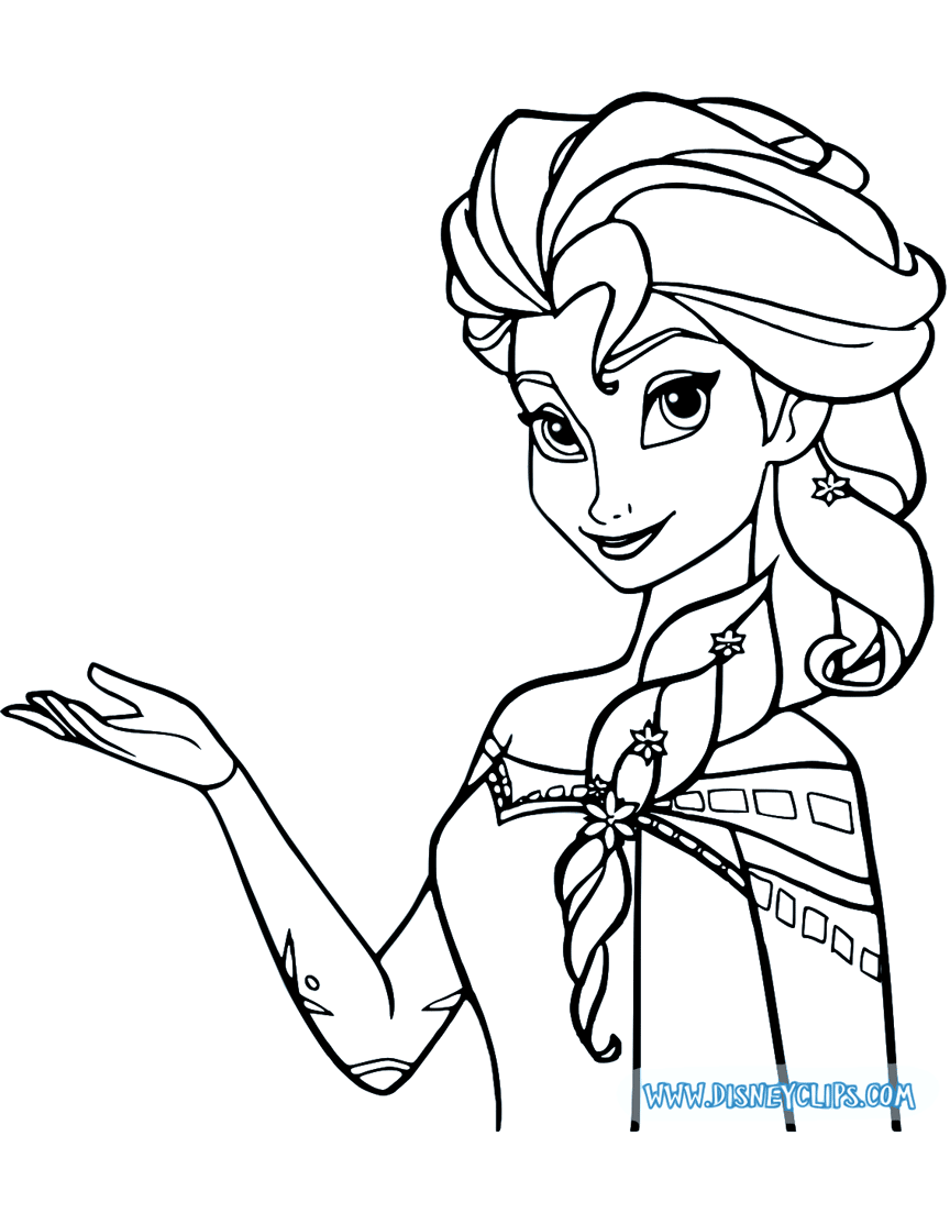 Printable frozen coloring pages