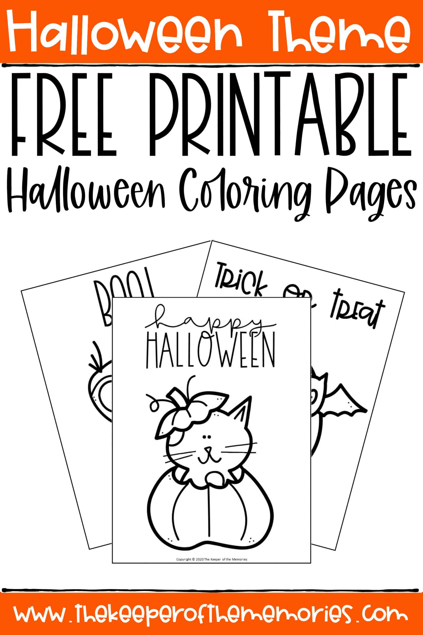 Free printable halloween coloring pages