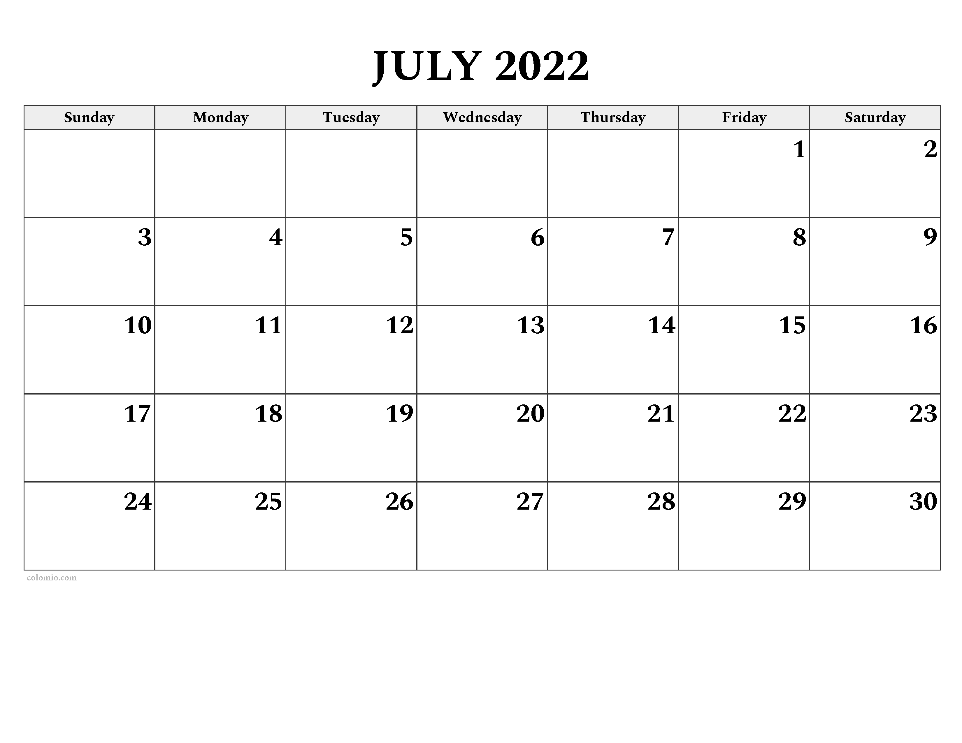 July calendar free printable pdf xls and png