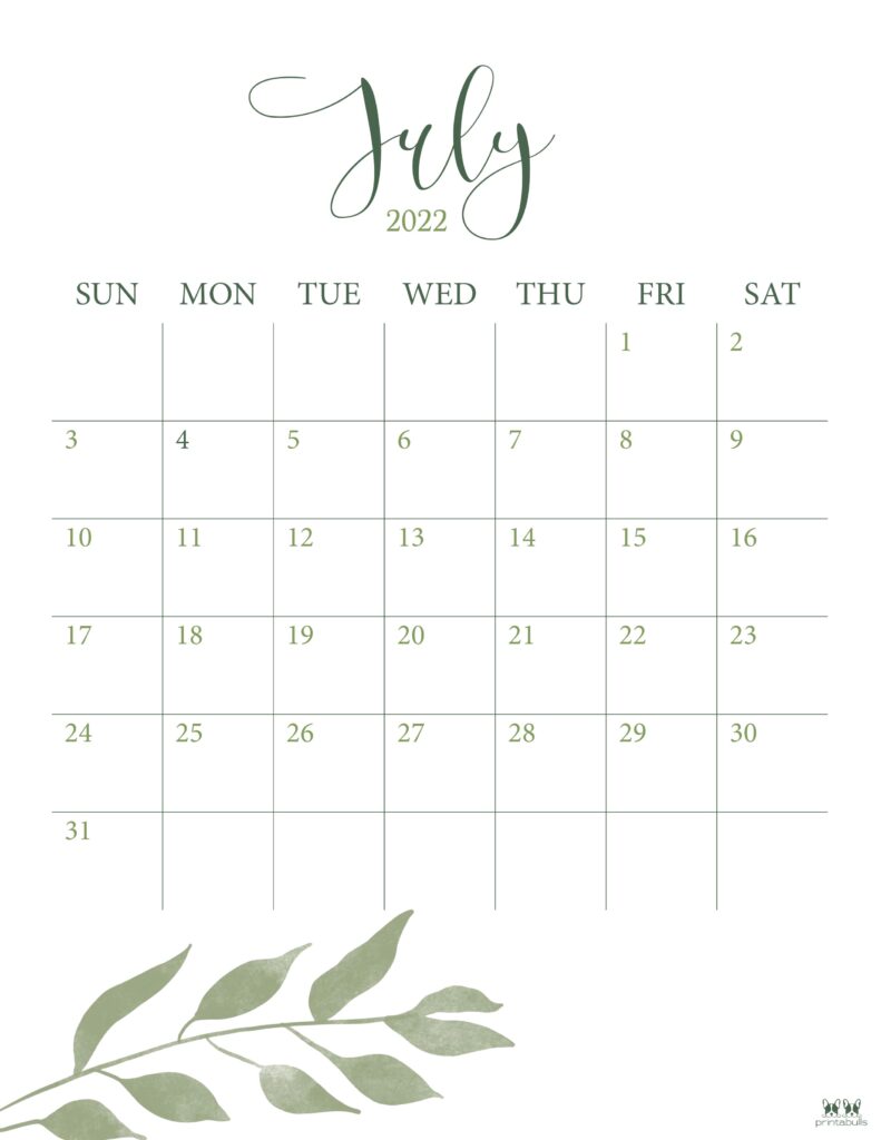 July calendars