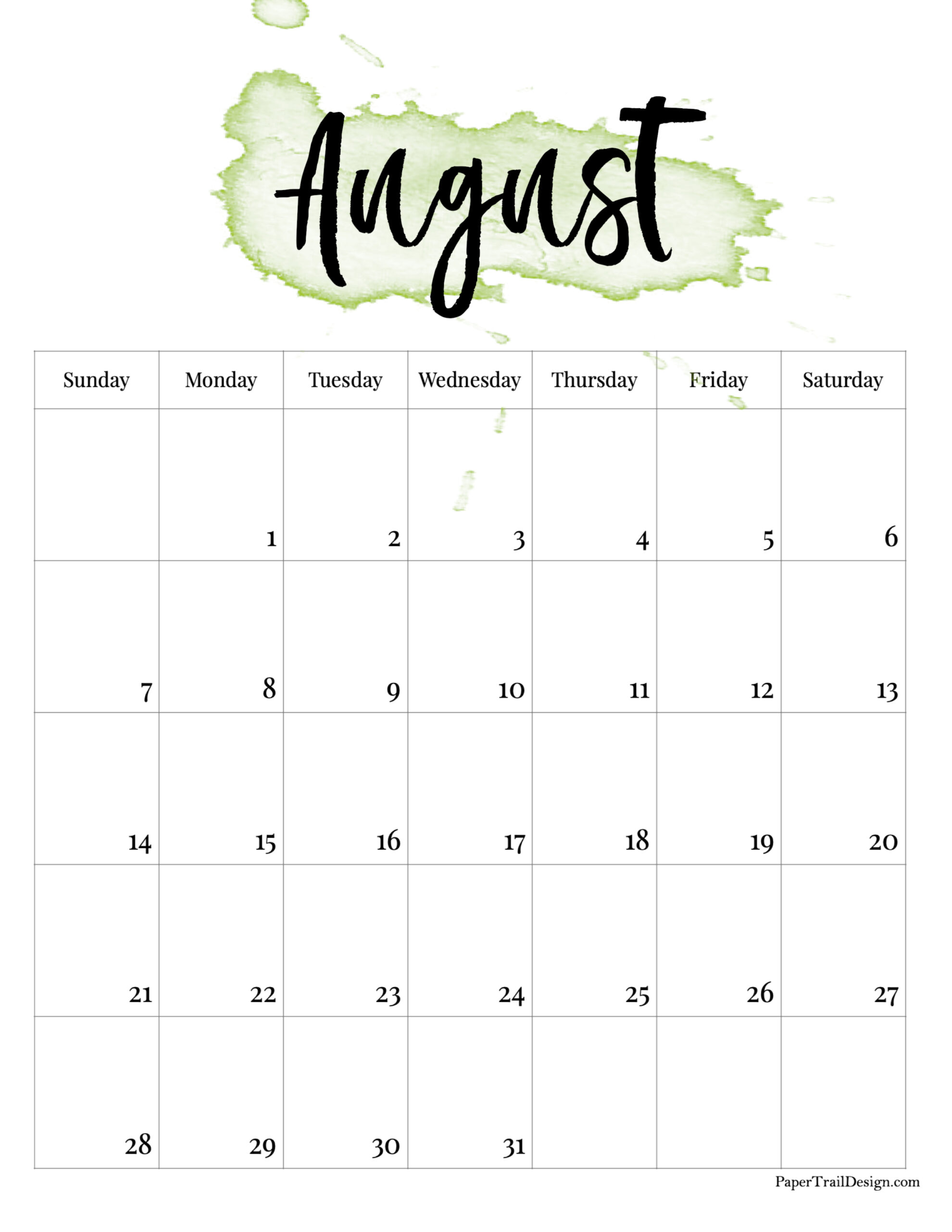 Printable calendar