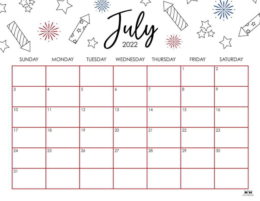 July calendars