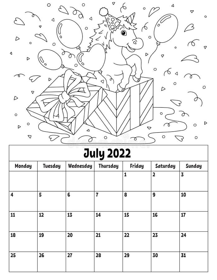 Calendar template coloring stock illustrations â calendar template coloring stock illustrations vectors clipart