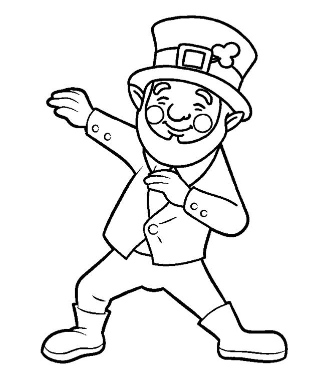 Leprechaun coloring pages printable for free download