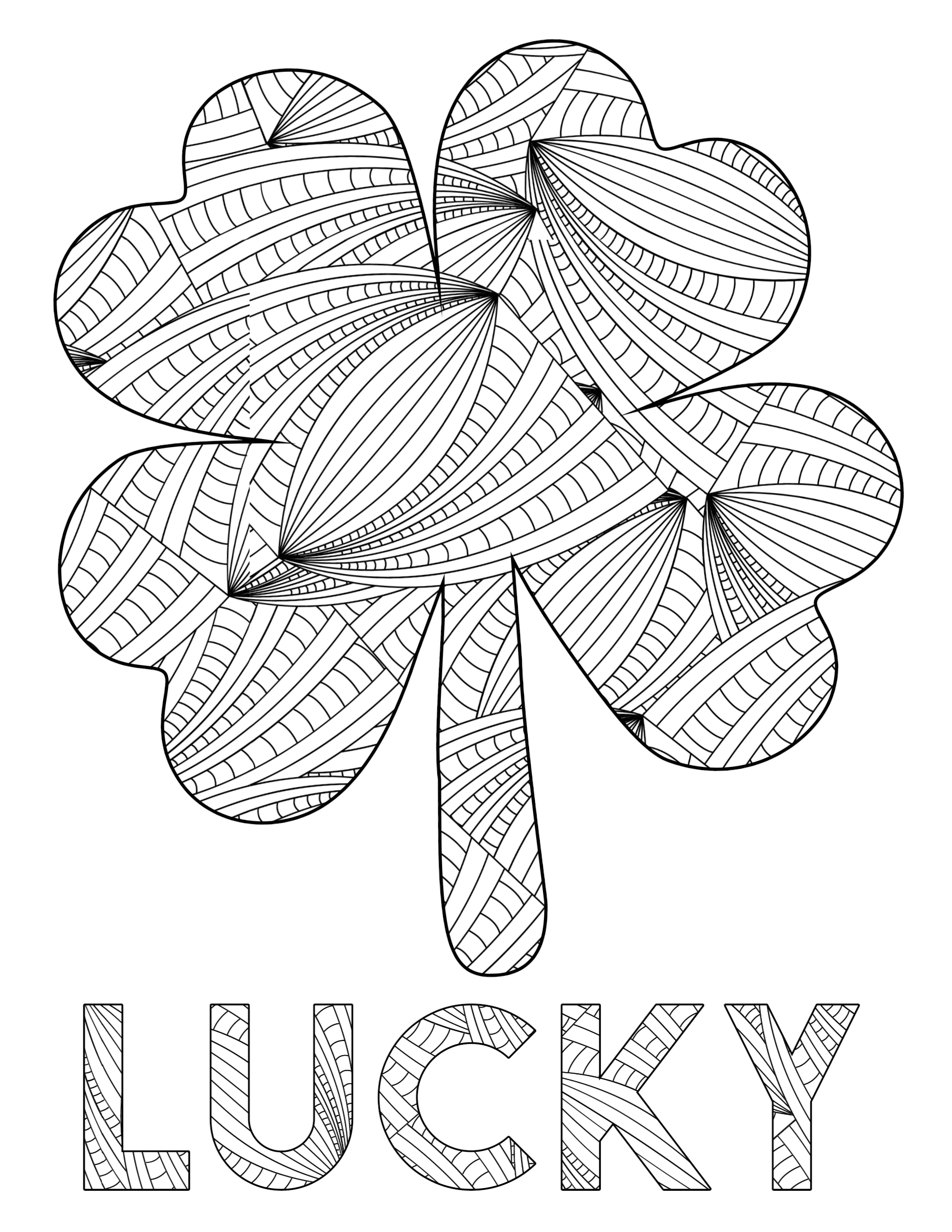 Free printable st patricks day coloring sheets