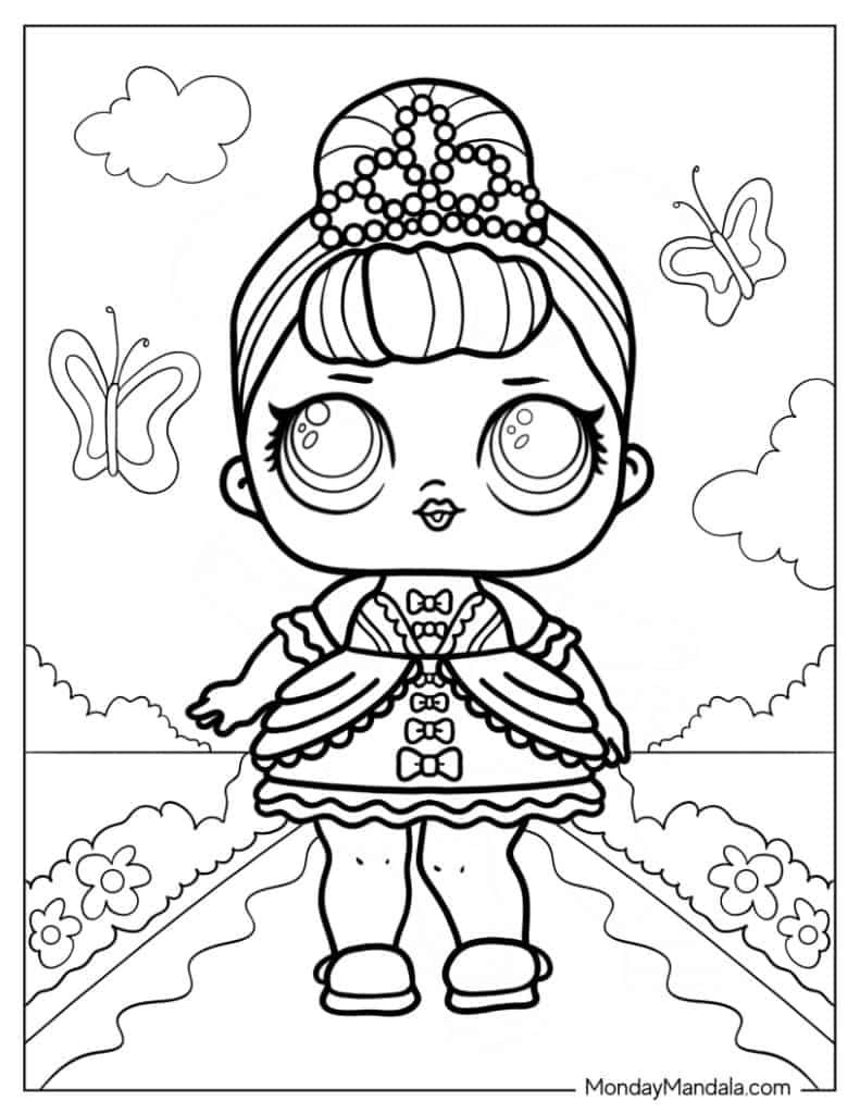 Lol surprise coloring pages free pdf printables