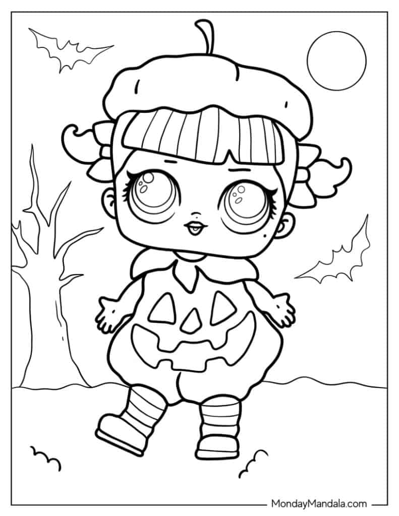 Lol surprise coloring pages free pdf printables