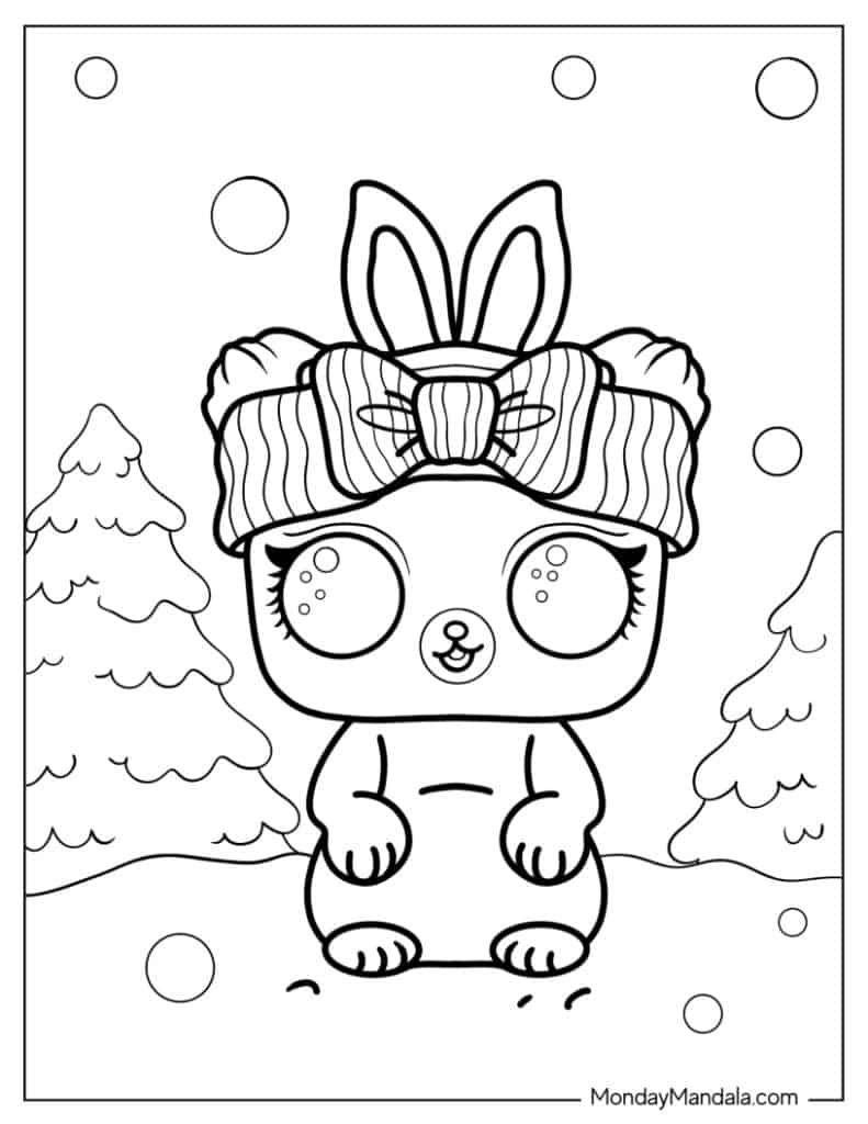 Lol surprise coloring pages free pdf printables