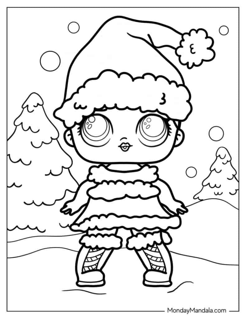 Lol surprise coloring pages free pdf printables