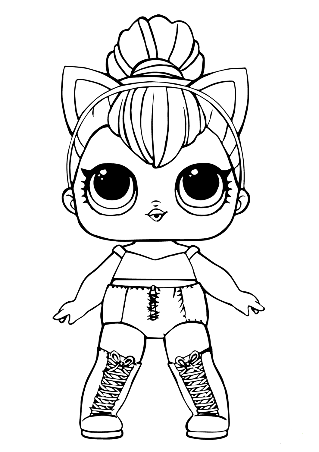 Free printable lol surprise dolls coloring pages