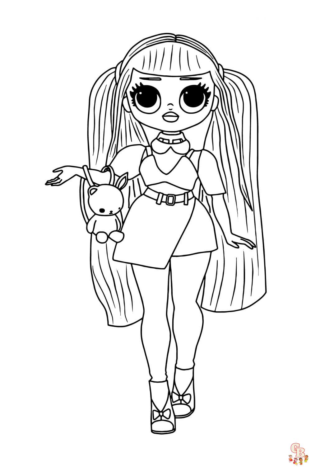 Omg fashion lol omg doll coloring pages