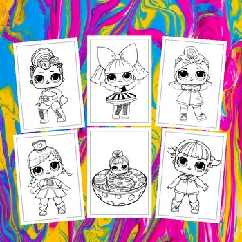 Printable lol surprise dolls coloring pages spark your childs imagination