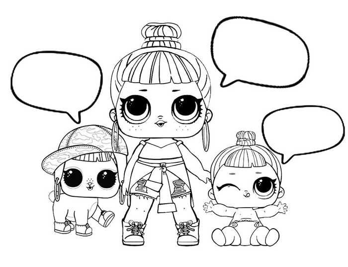 Printable lol doll coloring pages pdf