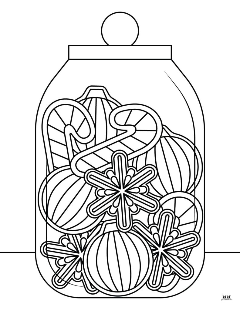 Christmas cookies coloring pages