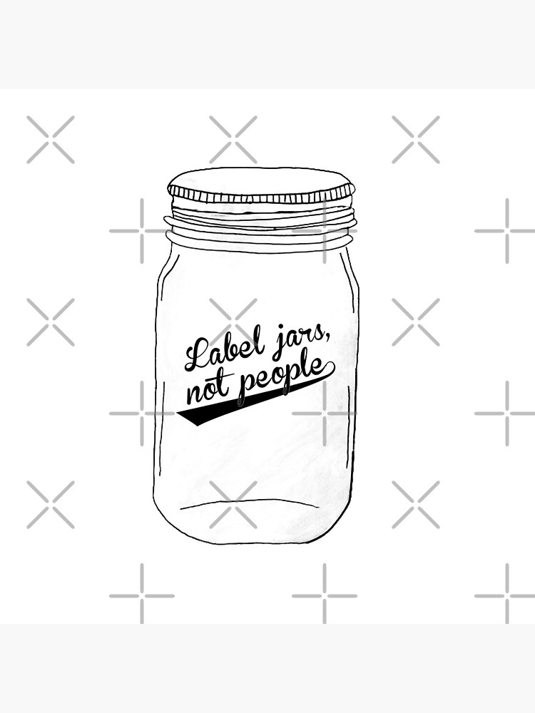 Label jars not people art board print for sale by madedesigns