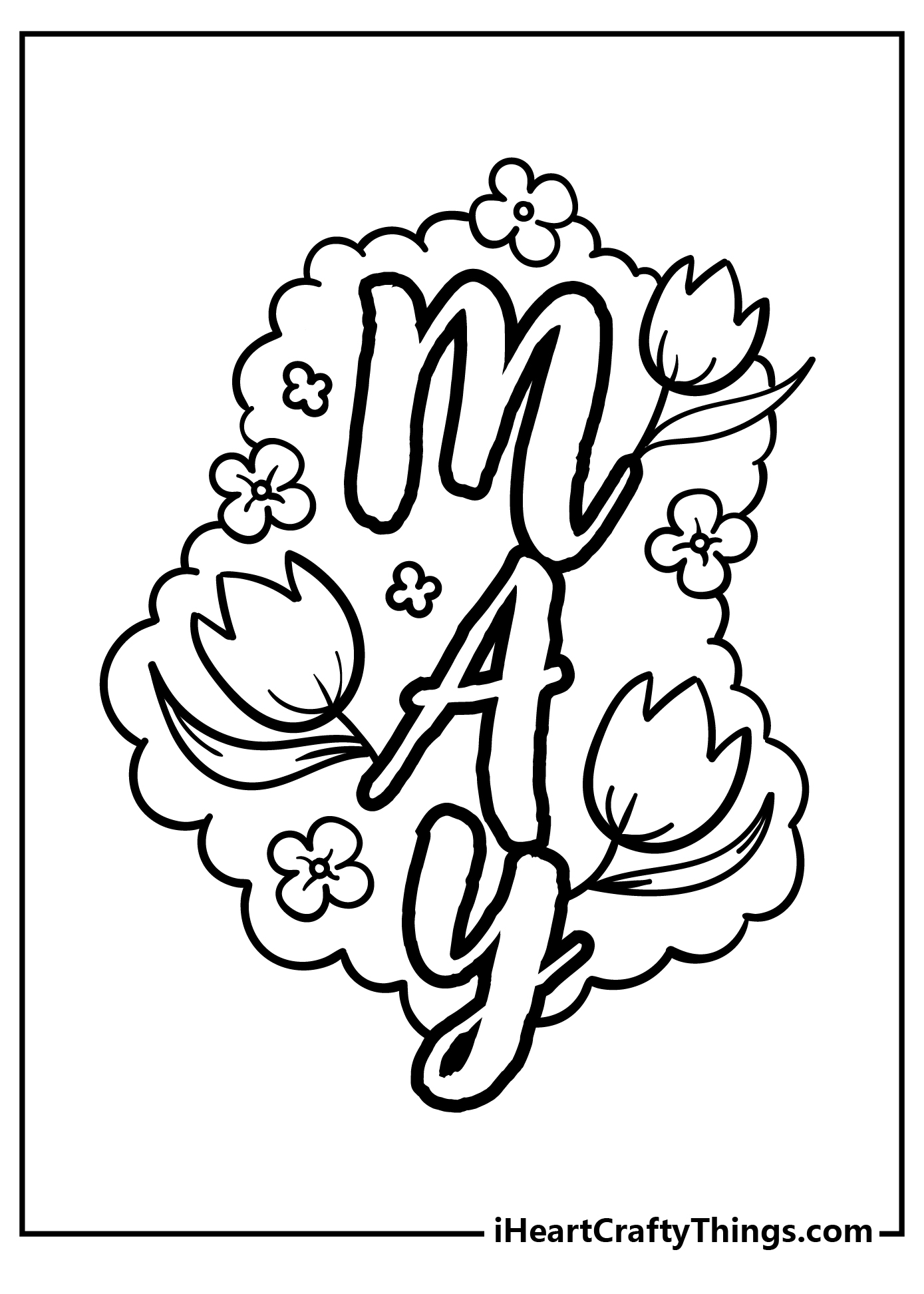 May coloring pages free printables