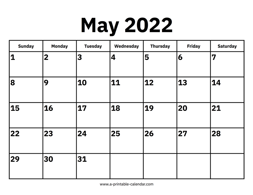 May calendars â printable calendar