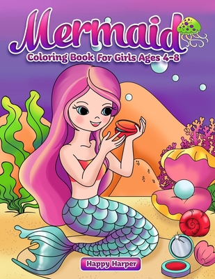 Mermaid coloring book large print paperback tattered cover book store