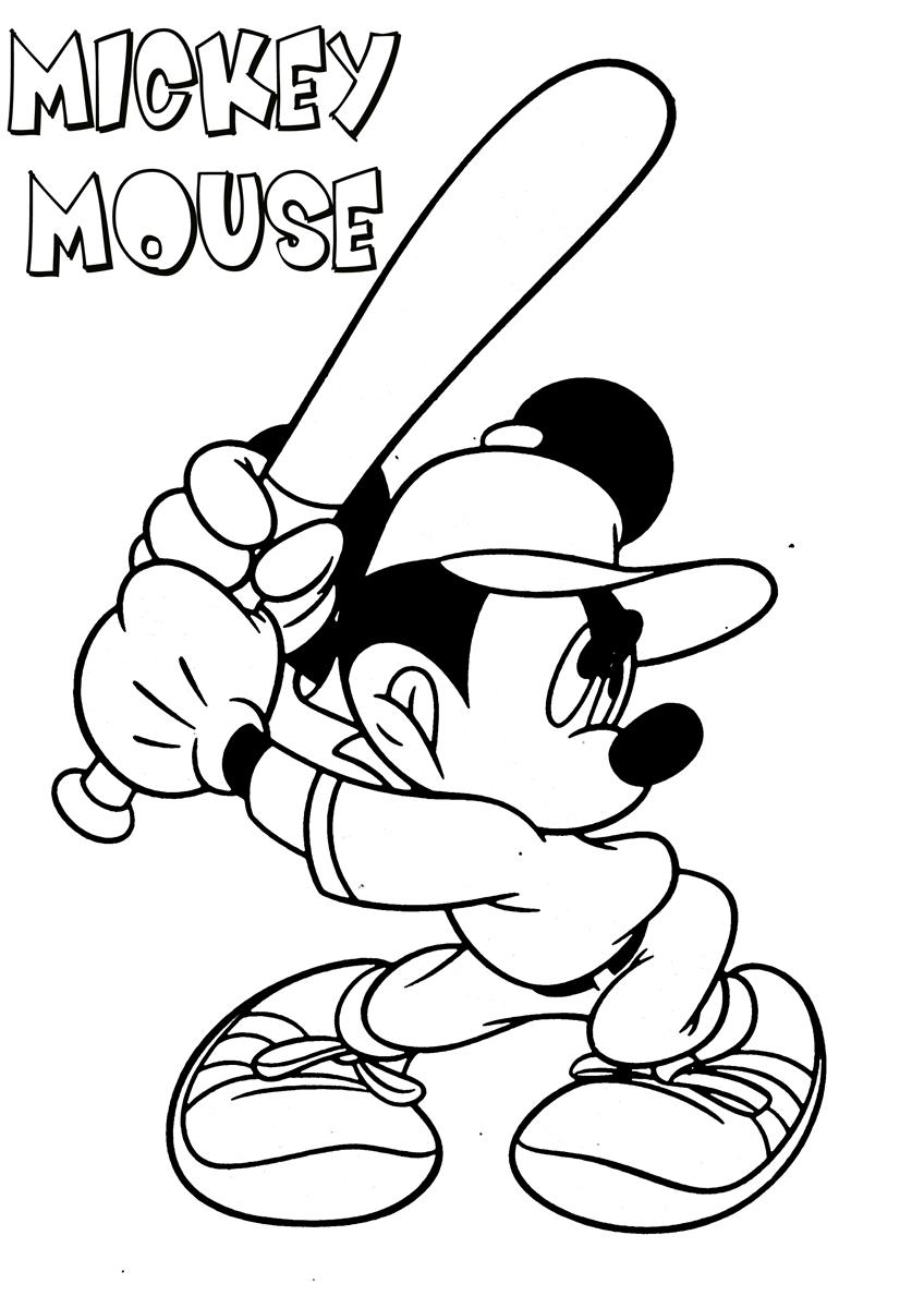 Mickey mouse coloring page