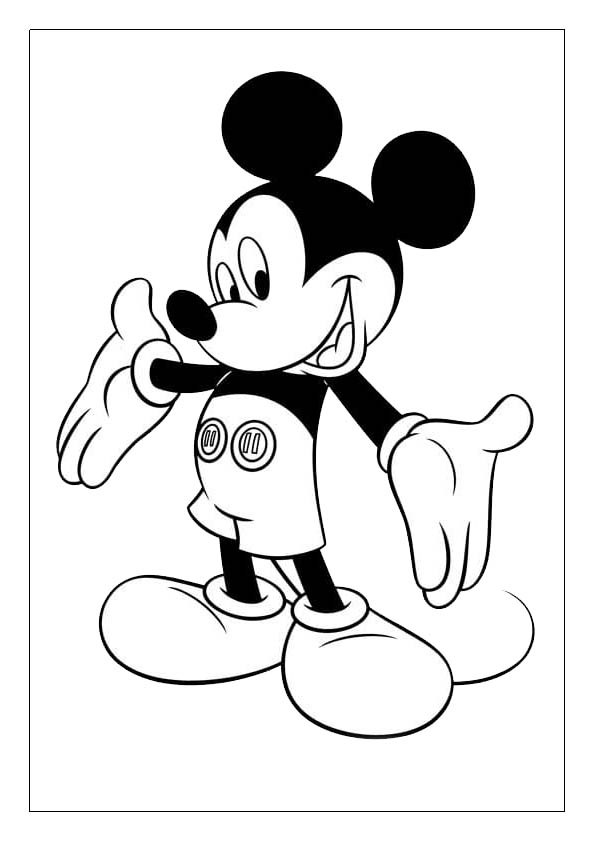 Mickey mouse coloring pages free printable coloring sheets for kids