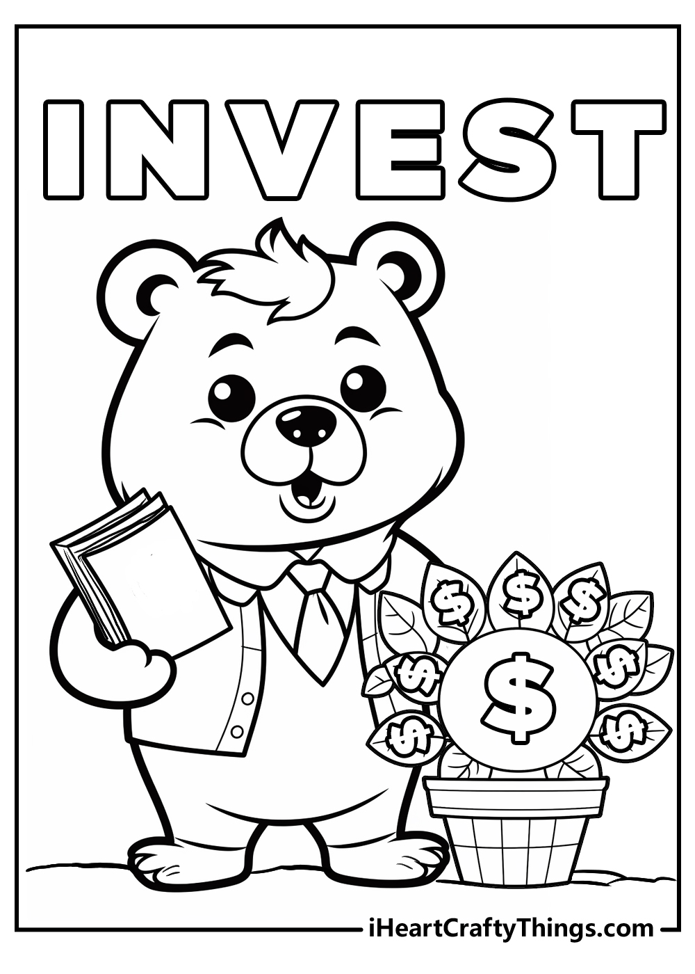 Printable money coloring pages updated