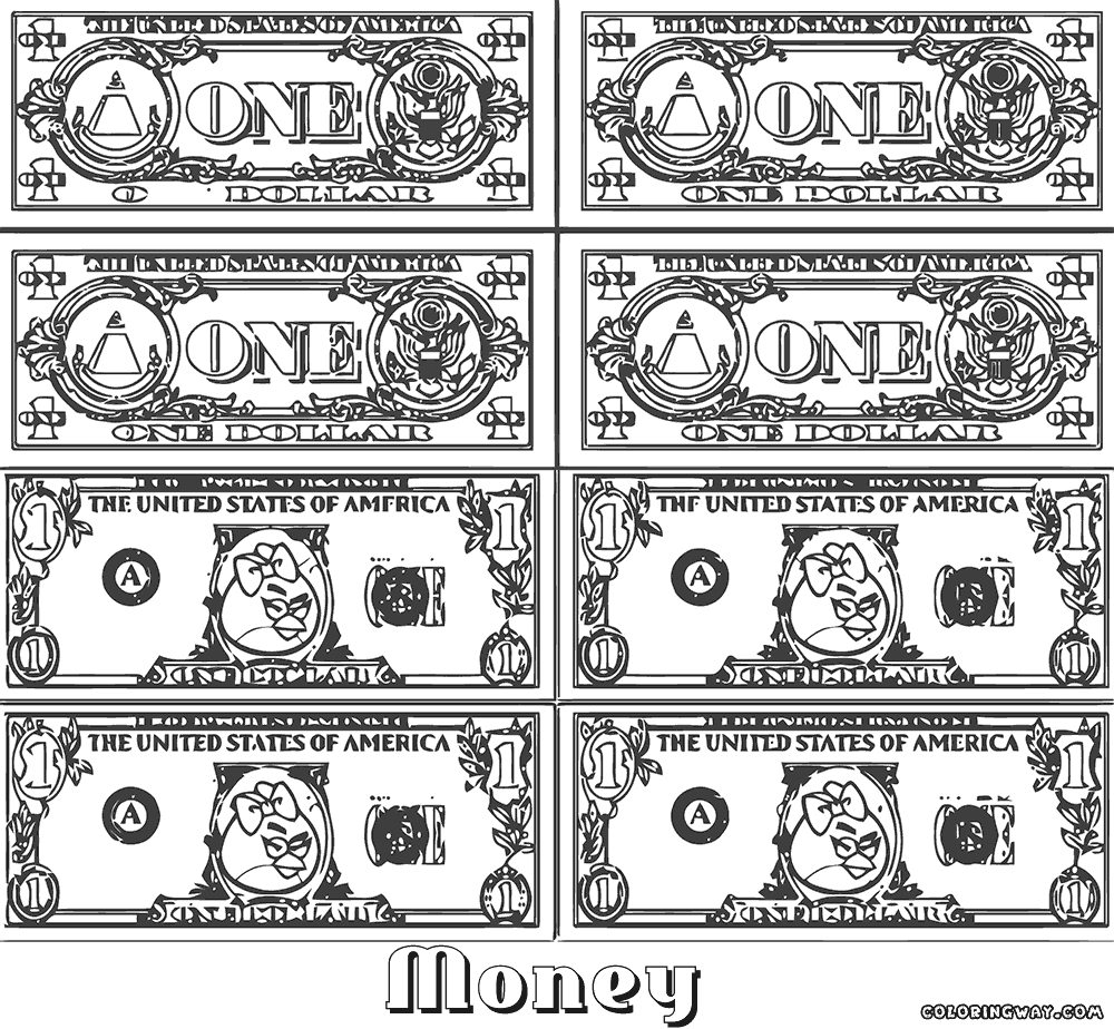 Money coloring pages coloring pages to download and print