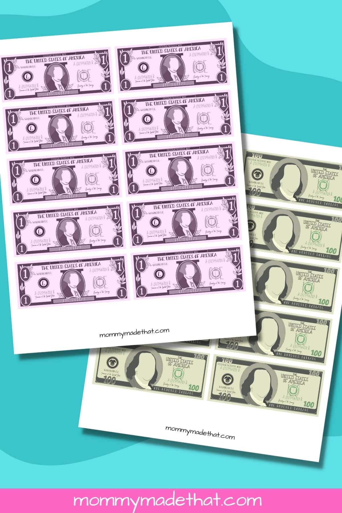 Printable play money lots of free fake money templates