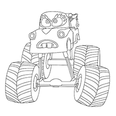 Wonderful monster truck coloring pages for toddlers