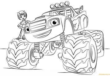 Monster truck coloring pages