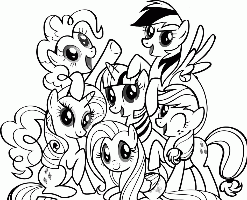 My little pony coloring page printable for free download