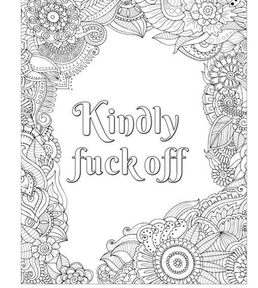 Random adult quote coloring pages