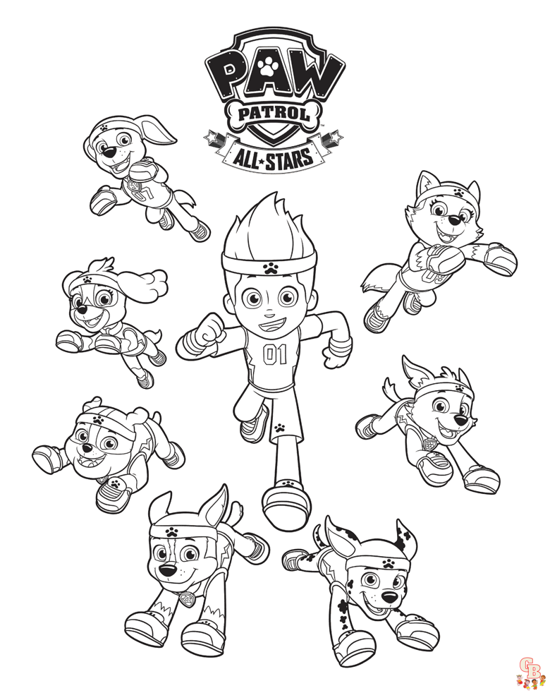 Paw patrol coloring pages